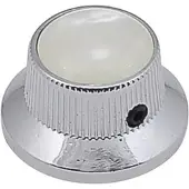 Boston KCH-261 Bell Knop met Parelmoer Inleg in Chroom