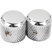 Fender 94040049 1952 Telecaster knurled knobs, 2pcs, chrome