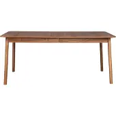 Zuiver Glimps Eettafel Uitschuifbaar - 180/240 x 90 cm - Walnoot