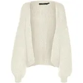 Vero Moda Gebreid vest 'VMMaybe' ecru