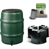 Harcostar - Regentonset - 114 L + Voet + Vulautomaat & Afsluiter