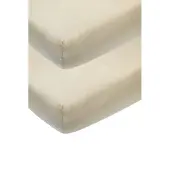 Meyco Hoeslaken Co-sleeper Sand 2-pack 50x90