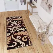 Tapiso Dream Tapijt Loper Beige Gangloper Woonkamer Maat- 120x1100