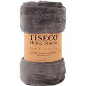Tiseco Plaid Home Studio Cosy Grey-240 x 220 cm