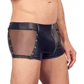 Svenjoyment Underwear Wetlook Shorts met Studs en Inzetstukken