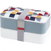 Easy life Lunchbox 2 laags inclusief bestek GEO2