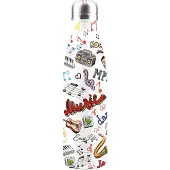 Easy life EasyLife Thermosfles Roestvrij Staal Drinkfles 500ML MUZIEK