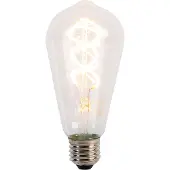 LUEDD E27 LED lamp spiraal filament ST64 5W 400 lm 2200K