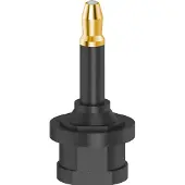 Hama ODT-adapter Toslink-koppeling - Optische 3,5-mm-stekker Verguld