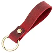 LGT JWLS Sleutelhanger Lus Leer Rood met Sleutelring