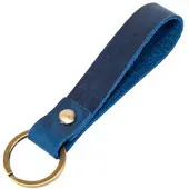 LGT JWLS Sleutelhanger Lus Leer Blauw met Sleutelring