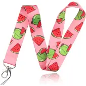 LGT JWLS Sleutelkoord of Tassenhanger met Meloenen Print Rose