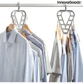 InnovaGoods ORGANIZERSET VOOR KLEERHANGERS ORZER 2 STUKS - Organizer kleding - Organizer kledingkast hang vakken - Organizer kast