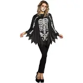 Kärkkäinen Poncho skeleton (zwart en wit)