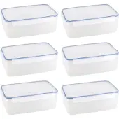 Sunware vershoudbakjes 5.2L - Set van 6 - 31.2x22x11 cm - Transparant