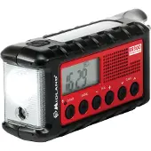 Midland ER-300 AM-FM radio met USB en zonnecellen