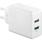 Goobay USB snellader oplader - 2x