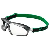 Univet full-vision veiligheidsbril 625, EN 166/170, donkergrijs montuur, heldere polycarbonaat lens, Vanguard Plus