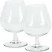 Excellent houseware Cognac glazen - 16x stuks - glas - 350 ml - likeur glazen