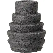 Bloomingville Emin Candlestick, Black, Stoneware