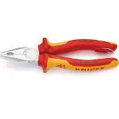 Knipex Combinatietang | lengte 180 mm | meercomponenten mantels | verchroomd VDE | 1 stuk - 03 06 180 T