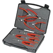 Knipex 00 21 25 Precisie-borgveertang set Geschikt voor borgringen Binnen- en buitenringen 12-25 mm, 19-60 mm 10-25 mm,