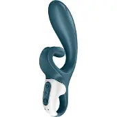 Satisfyer Hug Me - App-gestuurde vibrator met clitorisstimulator (blauw)