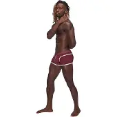 Male Power Mini Short - L burgundy Medium