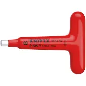 Knipex 981408 Schroevendraaier voor binnenzeskantschroeven | met T-greep | 120 mm | 8 mm | VDE - 981408