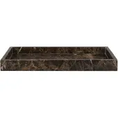 Mette Ditmer Marble dienblad 16x31 cm Bruin