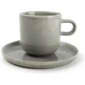 Salt&Pepper Salt & Pepper Kop 24cl en schotel licht groen Meridian - set/2