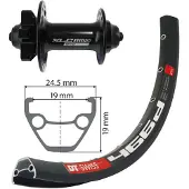 Xlc D466 Front Wheel 27.5" XLC Disc 6-bolt SSP, zwart 32H 2021 MTB voorwielen