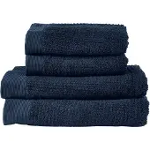 Zone Denmark Handdoekenset Towels Classic Dark blue (Set van 4)