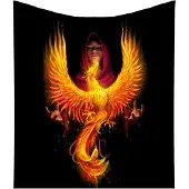 Nemesis Now Plaid Phoenix Rising Multicolours
