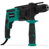 Vonroc PRO Klopboormachine 1100W - Ø13mm - 2 versnellingen – metalen snelspanboorkop – 3m rubberen kabel - Incl. diepte aanslag en extra handgreep