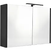 Best design Happy spiegelkast met verlichting 100x60cm zwart mat
