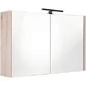 Best design Happy spiegelkast met verlichting 100x60cm eiken