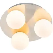 QAZQA Moderne badkamer plafondlamp staal 3-lichts - Cederic