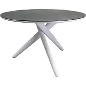 AVH-Collectie New Valley dining tuintafel rond 120 cm wit keramiek