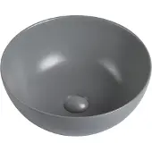 Guido Gusto Waskom Verla 35x35x15cm mat grijs inclusief afvoerplug