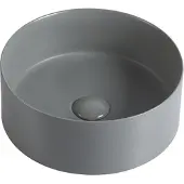 Guido Gusto Waskom Valentina 35x35x14cm mat grijs inclusief afvoerplug