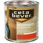 Cetabever Binnenbeits Transparant Acryl - 0.25 liter - Rood
