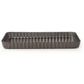 Point-Virgule geribde taart-/quichevorm - anti-aanbaklaag - losse bodem - 31x21x3cm