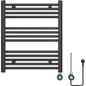 Guido Gusto Elektrische designradiator Sofia 70x60cm mat zwart 300W