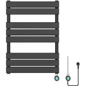 Guido Gusto Elektrische designradiator Ella 80x60cm mat zwart 500W