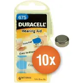 Duracell Gehoorapparaat Batterijen - Type 675 - 10 X 6 Stuks