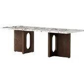 Audo Copenhagen Androgyne loungetafel Dark st. oak-Calacatta viola