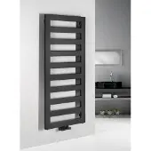 Sapho Block handdoekradiator 50x146.5cm zwart mat 600W