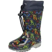 Beck Regenlaarzen donkerblauw / geel / groen / rood