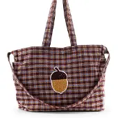 Sticky Lemon Shopper | Meadows | Tartan Stormy Purple